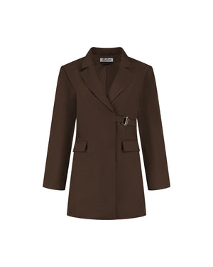 Malelions Women Social Club Blazer Dress | Chocolate