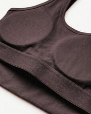 Malelions Women Cropped Emblem Tank Top | Espresso