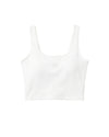  Malelions Women Cropped Emblem Tank Top | White