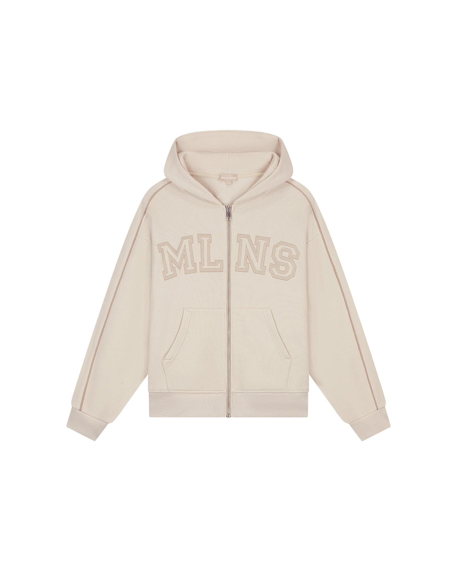 Malelions Women Varsity Zip Hoodie | Sand