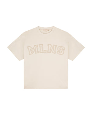 Malelions Women Varsity Oversized T-Shirt | Sand