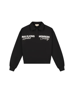 Malelions Women Members Society Polo Sweater | Black