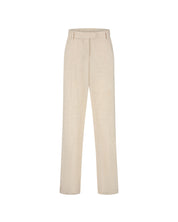 Malelions Women Linen Emblem Pantalon | Beige