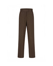 Malelions Women Linen Emblem Pantalon | Espresso