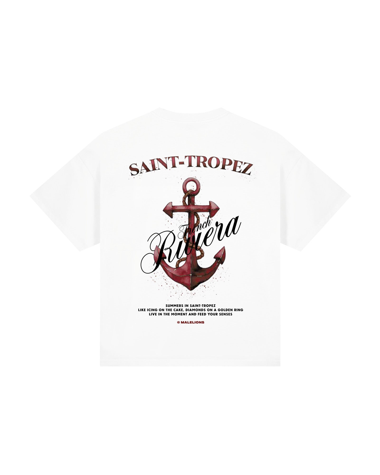 Malelions Women Saint-Tropez Oversized T-Shirt | White