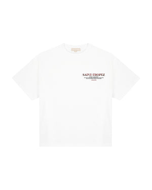 Malelions Women Saint-Tropez Oversized T-Shirt | White