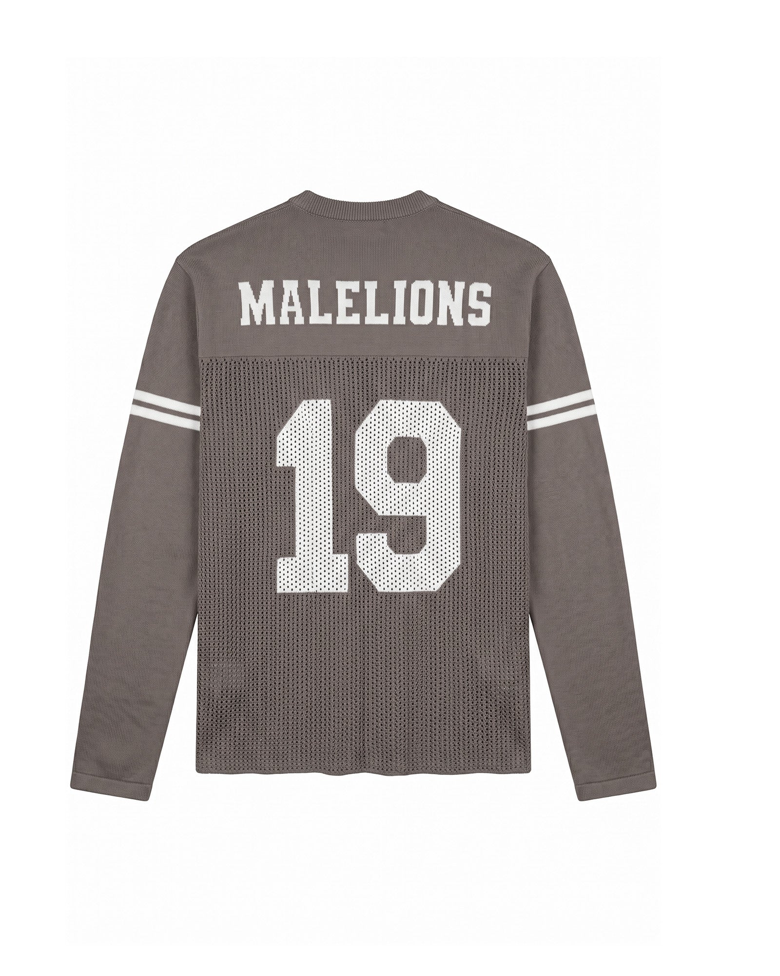Malelions Women Knitted Football Jersey Longsleeve | Taupe