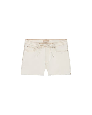 Malelions Women Damaged Emblem Denim Shorts | Off-White