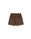  Malelions Women Monogram Wave Towelling Shorts | Espresso