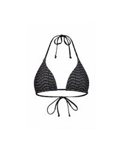 Malelions Women Monogram Wave Bikini Top | Black