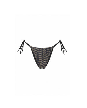Malelions Women Monogram Wave Bikini Bottom | Black