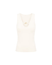 Malelions Women V-Neck Tank Top | Off-White