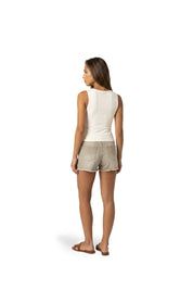 Malelions Women V-Neck Tank Top | Off-White