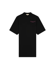 Malelions Women Golden Coast T-Shirt Dress | Black/Flamingo Pink