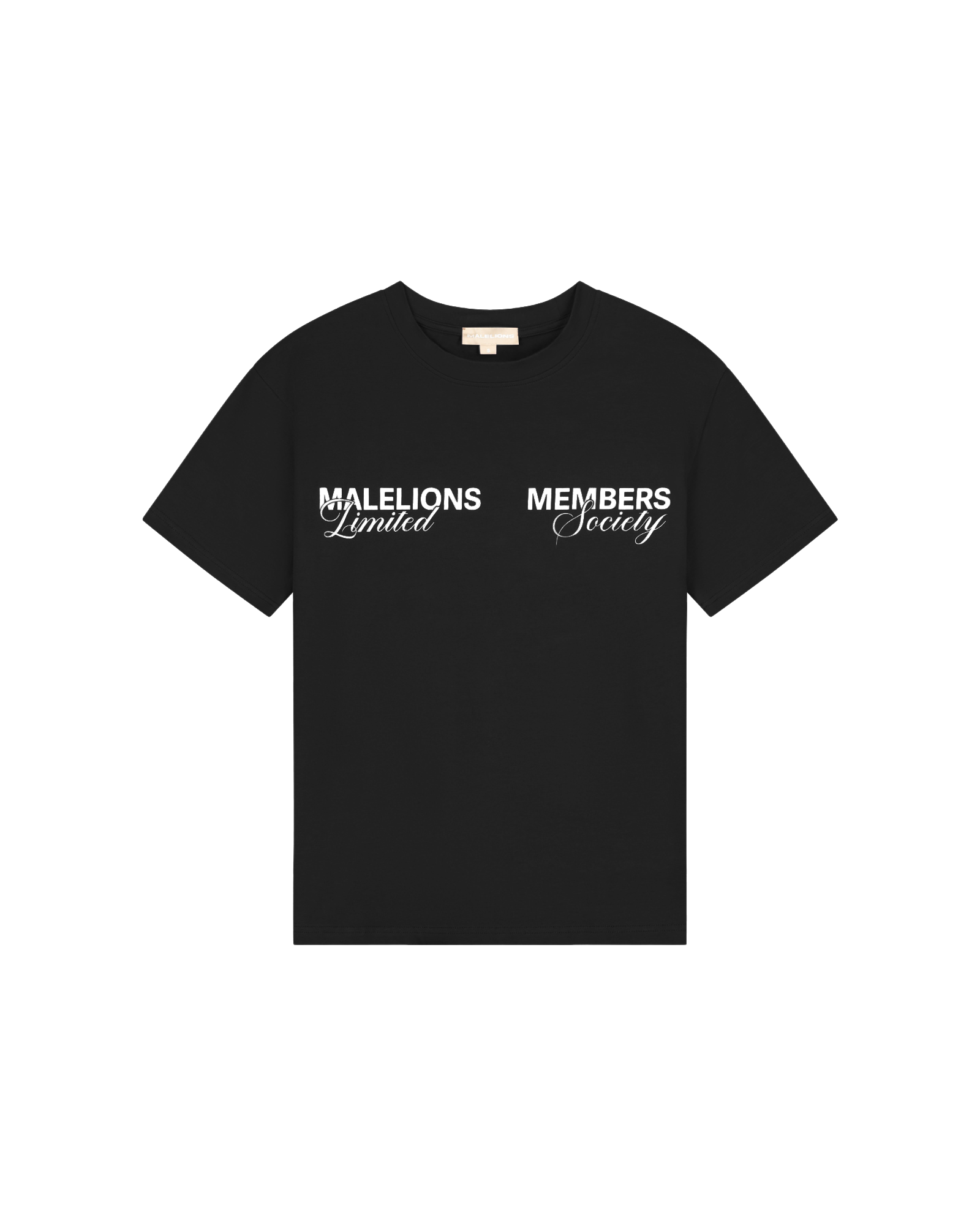Malelions Women Members Society T-Shirt | Black