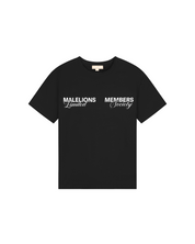 Malelions Women Members Society T-Shirt | Black