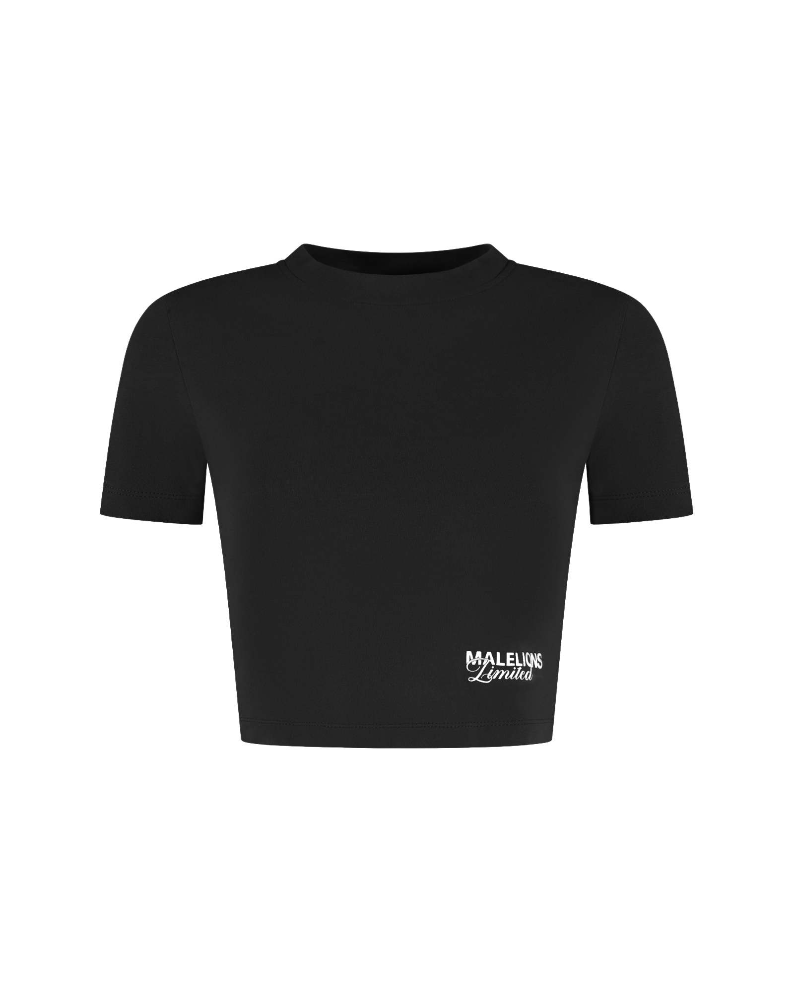 Malelions Women Members Society Crop Top | Black