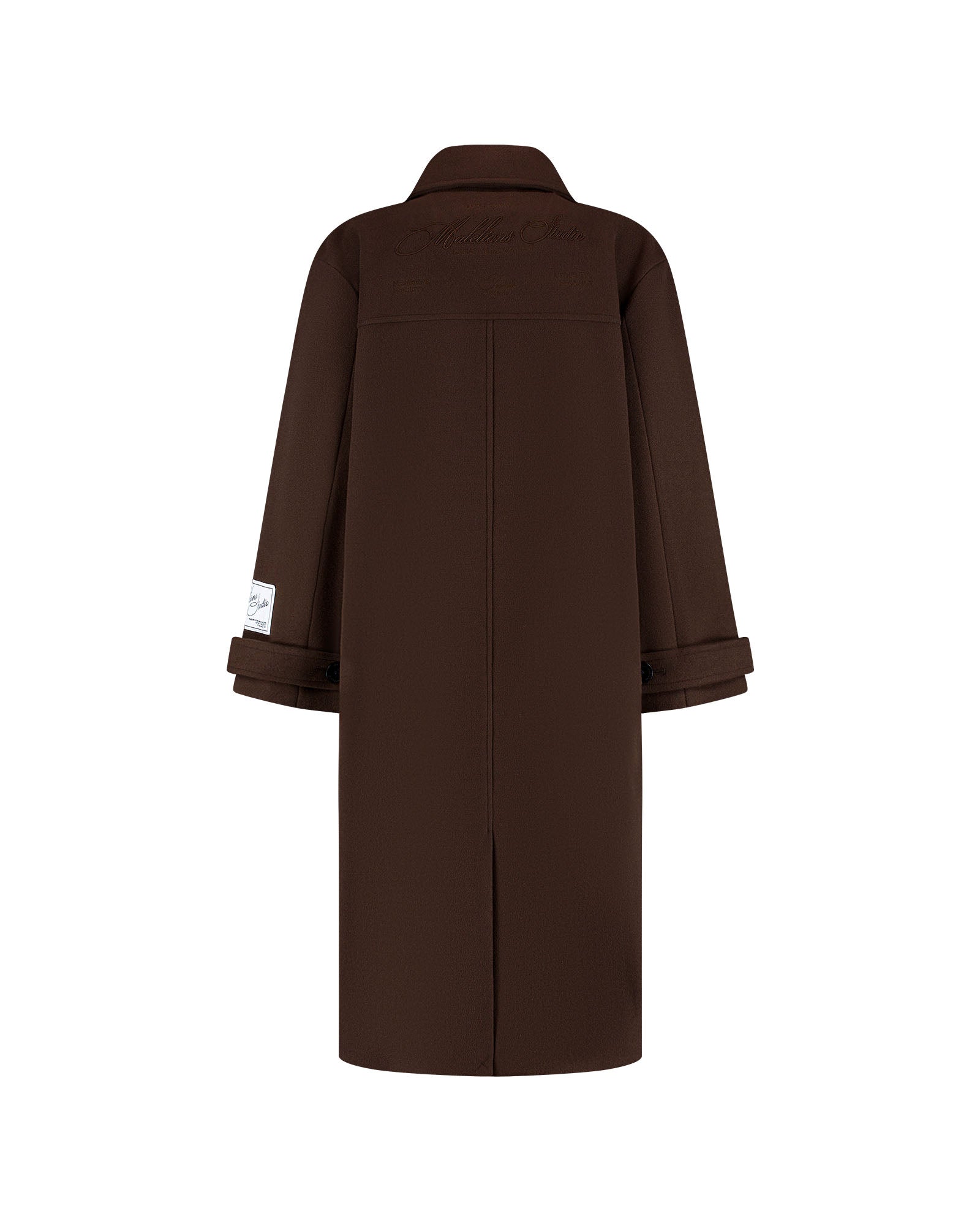 Malelions Women Oversized Studio Coat | Dark Brown