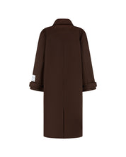 Malelions Women Oversized Studio Coat | Dark Brown