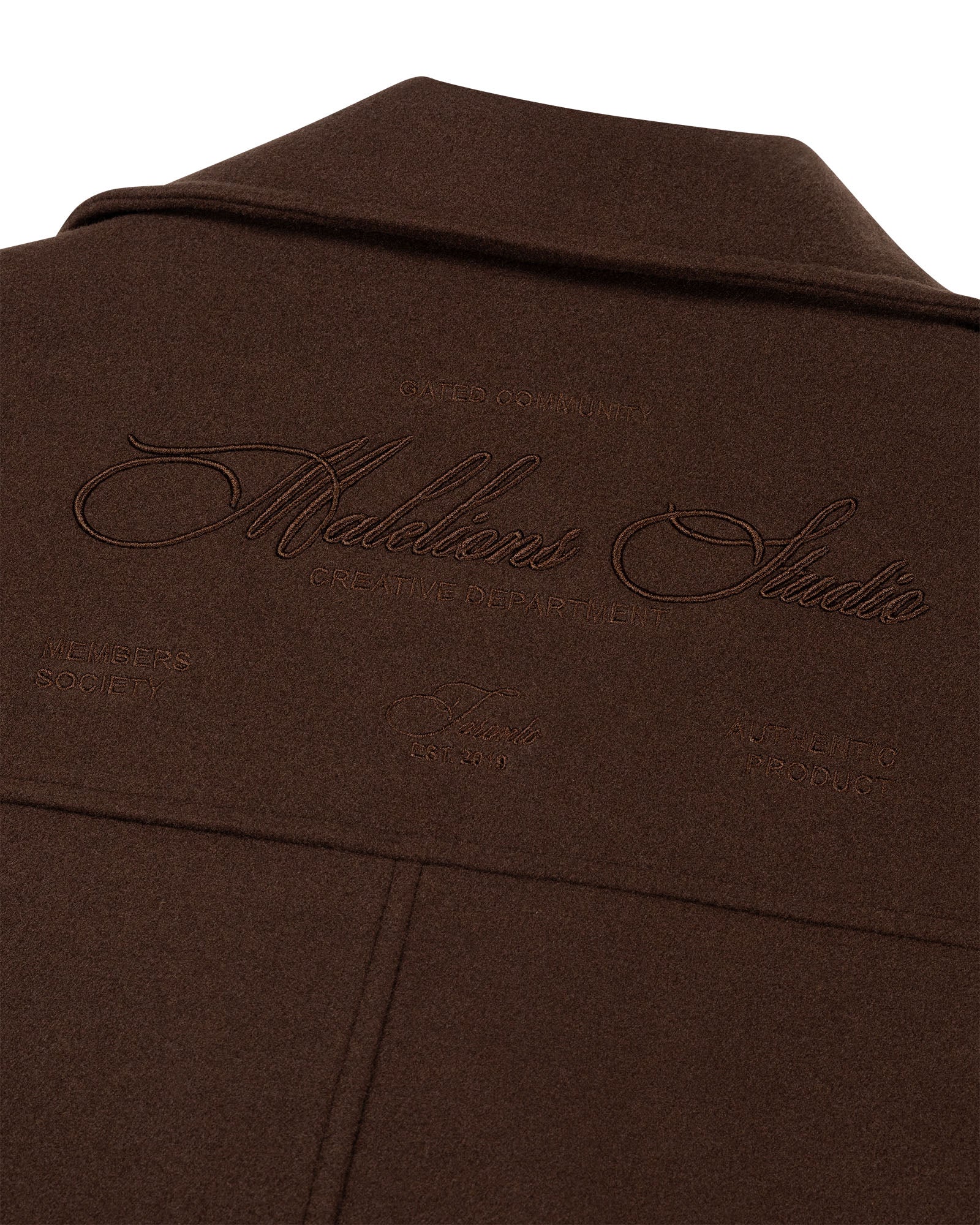 Malelions Women Oversized Studio Coat | Dark Brown