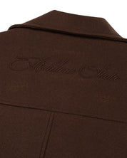 Malelions Women Oversized Studio Coat | Dark Brown