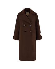 Malelions Women Oversized Studio Coat | Dark Brown