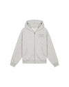  Malelions Women Contrast Zip Hoodie | Grey Melange