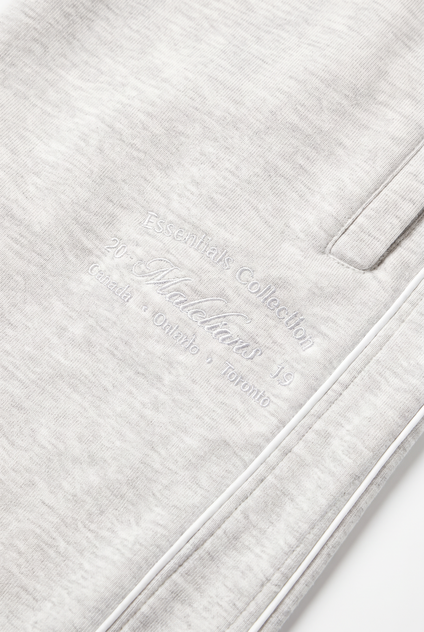 Malelions Women Contrast Straight Leg Sweatpants | Grey Melange