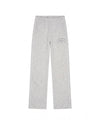  Malelions Women Contrast Straight Leg Sweatpants | Grey Melange