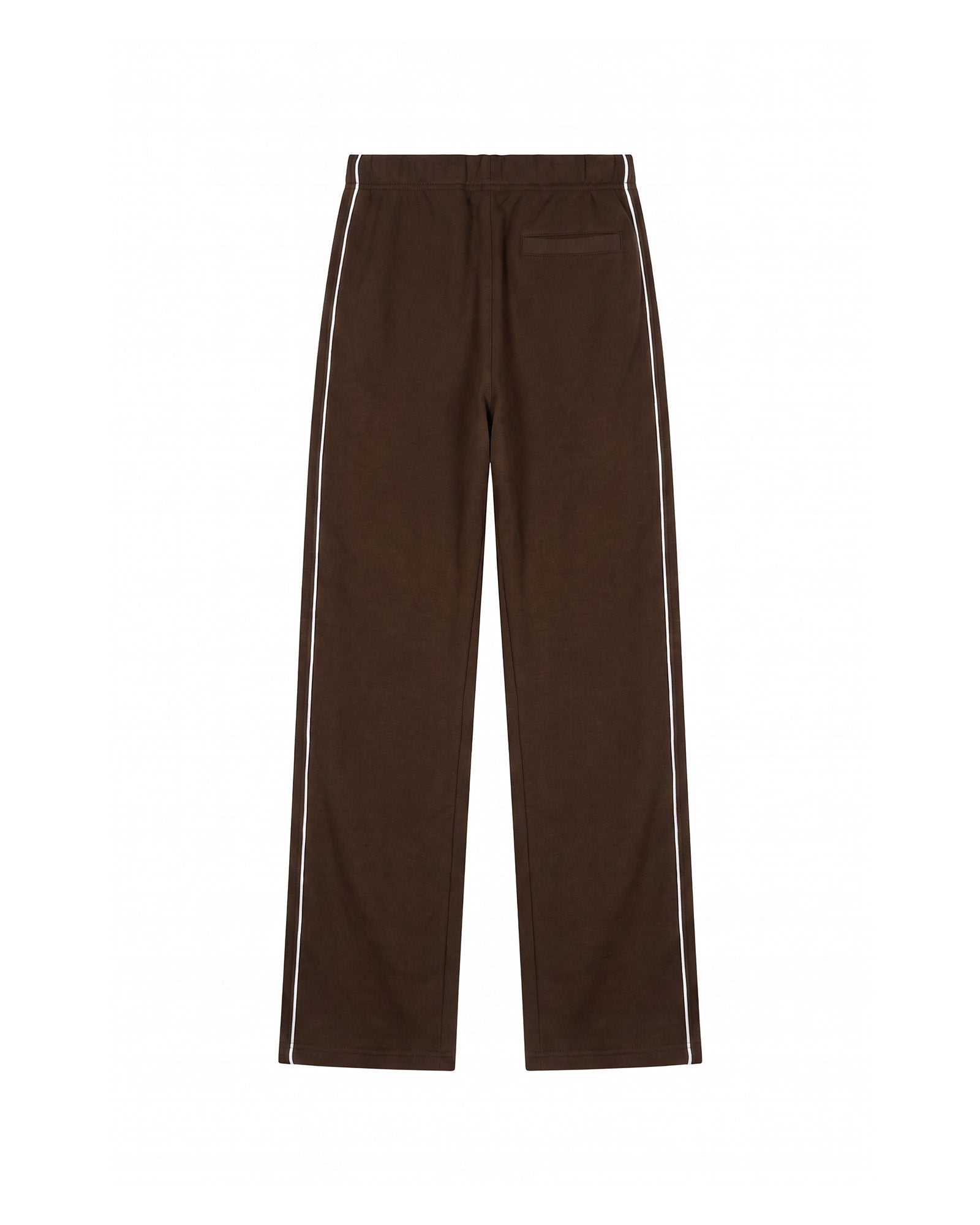 Malelions Women Contrast Straight Leg Sweatpants | Dark Brown