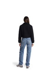 Malelions Women Cropped Studio Bouclé Jacket | Black
