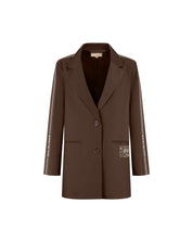 Malelions Women Oversized District Blazer | Dark Brown