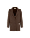  Malelions Women Oversized District Blazer | Dark Brown