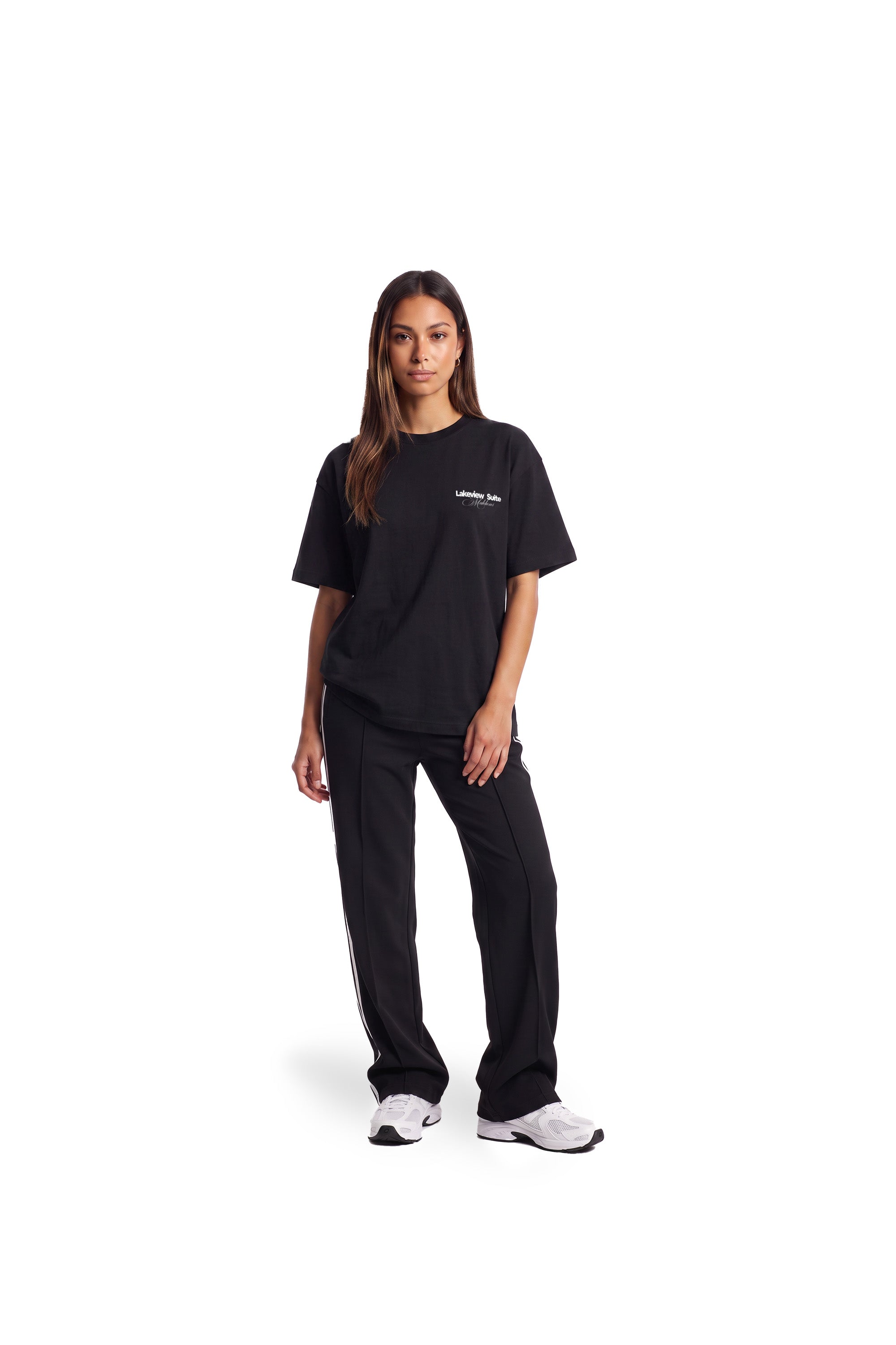 Malelions Women Lakeview Suite Oversized T-Shirt | Black