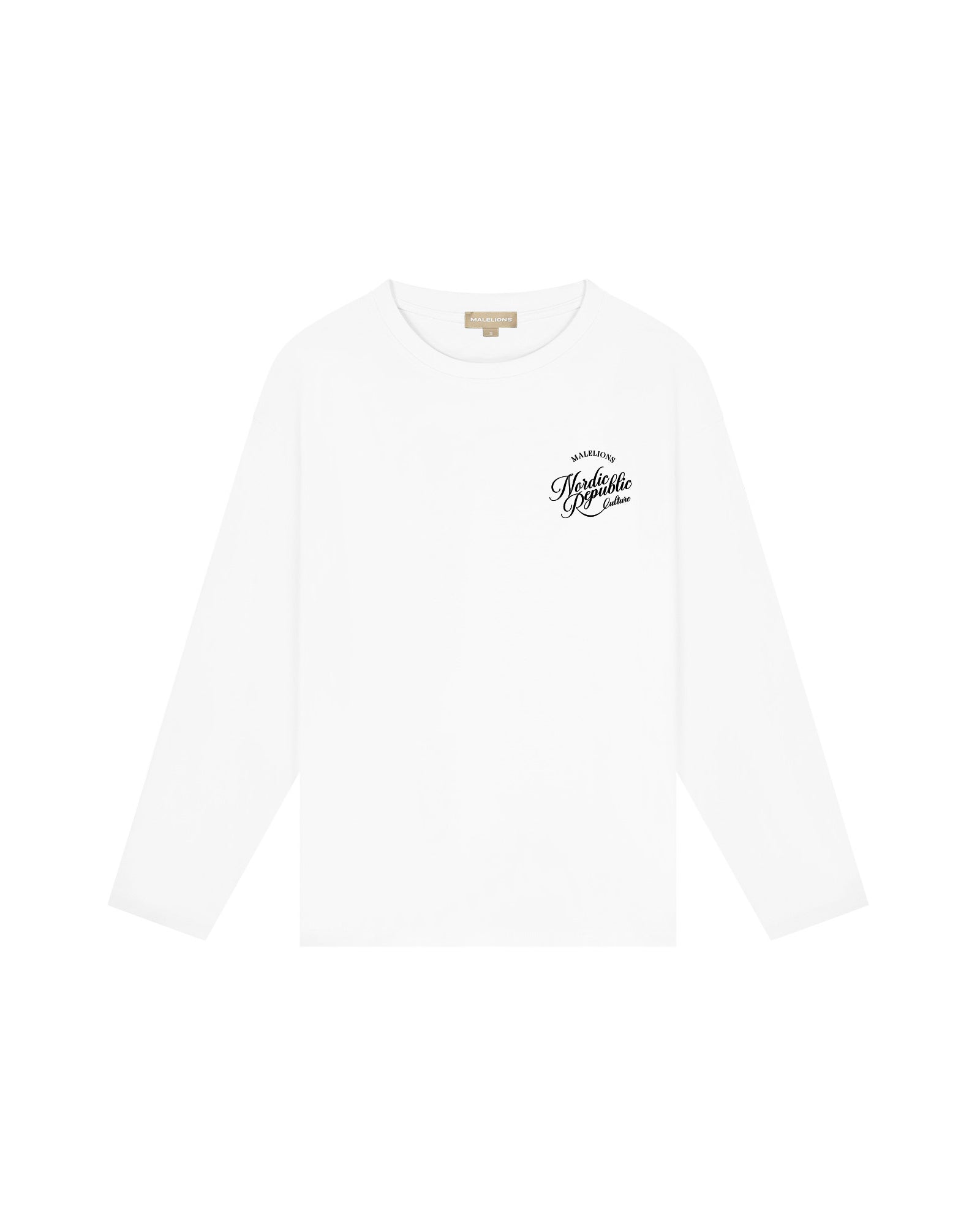 Malelions Women Nordic Republic Longsleeve T-Shirt | White