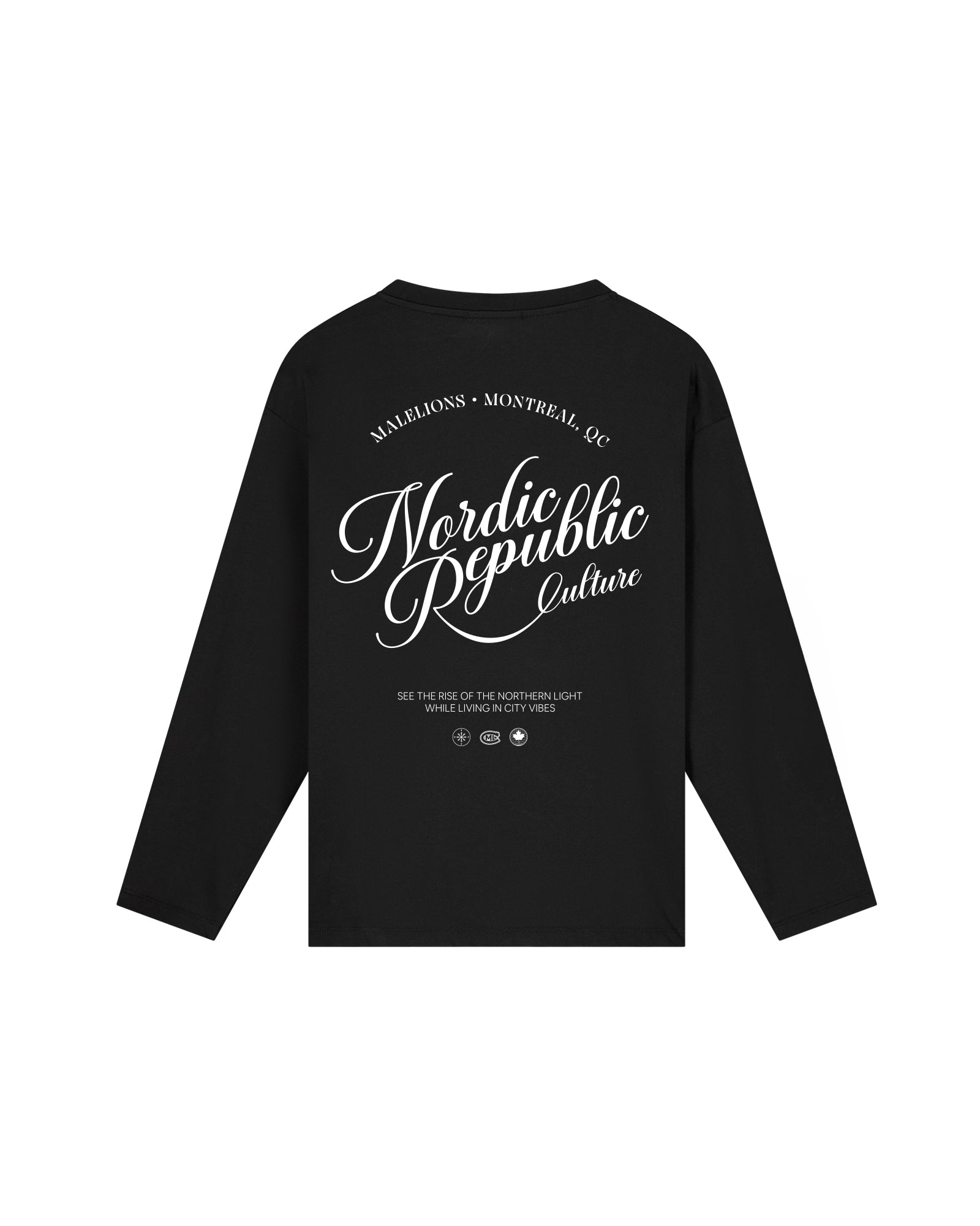 Malelions Women Nordic Republic Longsleeve T-Shirt | Black