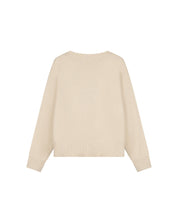Malelions Women Oversized Knitted Cardigan | Beige