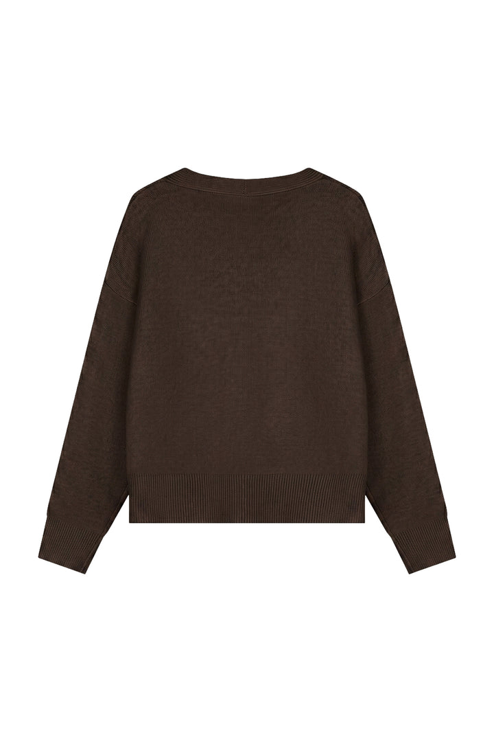 MWA50026027_50012_Malelions_Women_Oversized_Knitted_Cardigan_Dark_Brown_Back.jpg