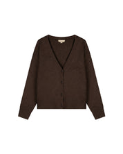 Malelions Women Oversized Knitted Cardigan | Dark Brown