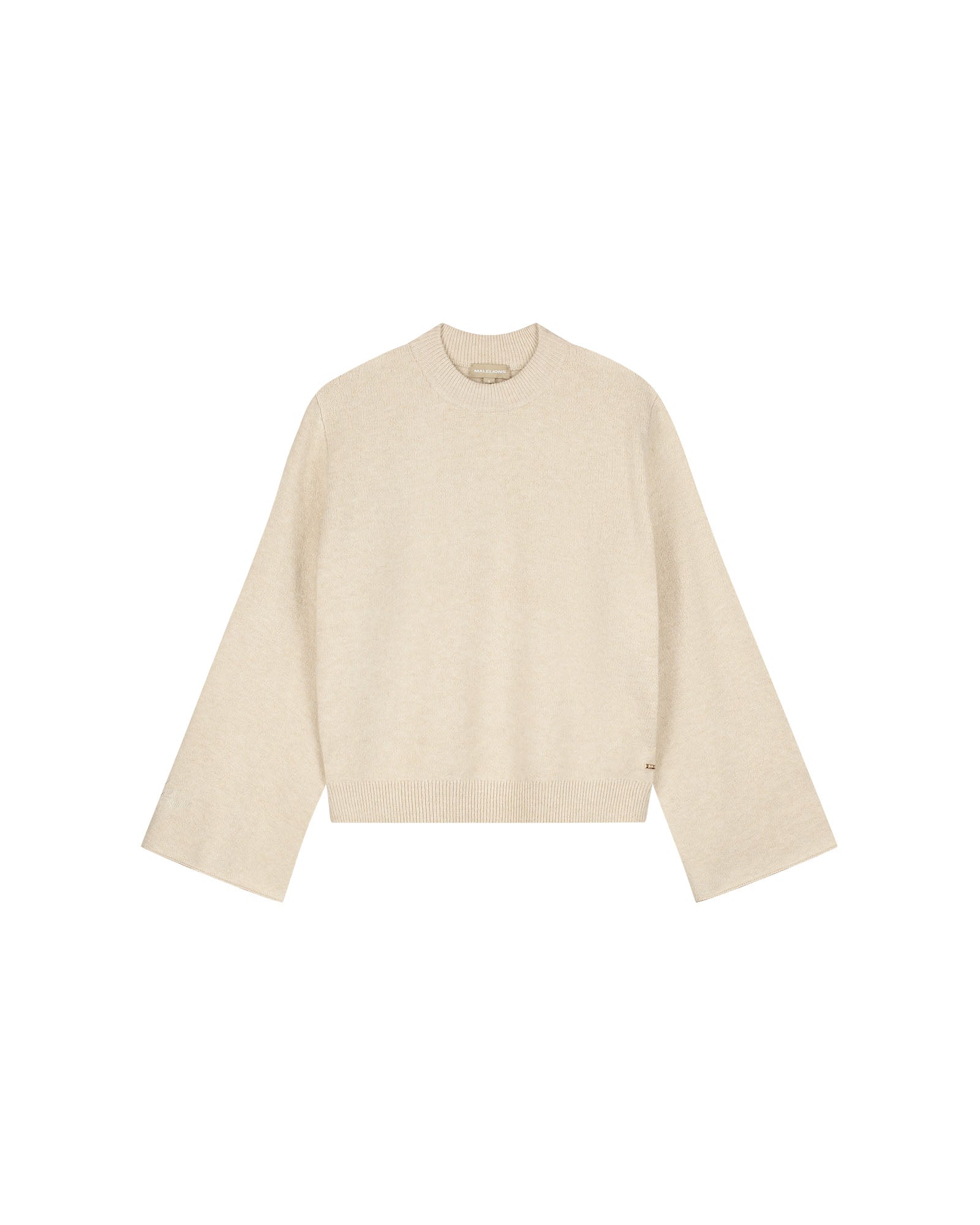Malelions Women Oversized Knitted Sweater | Beige