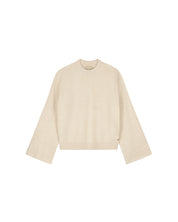 Malelions Women Oversized Knitted Sweater | Beige