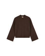 Malelions Women Oversized Knitted Sweater | Dark Brown