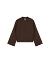  Malelions Women Oversized Knitted Sweater | Dark Brown