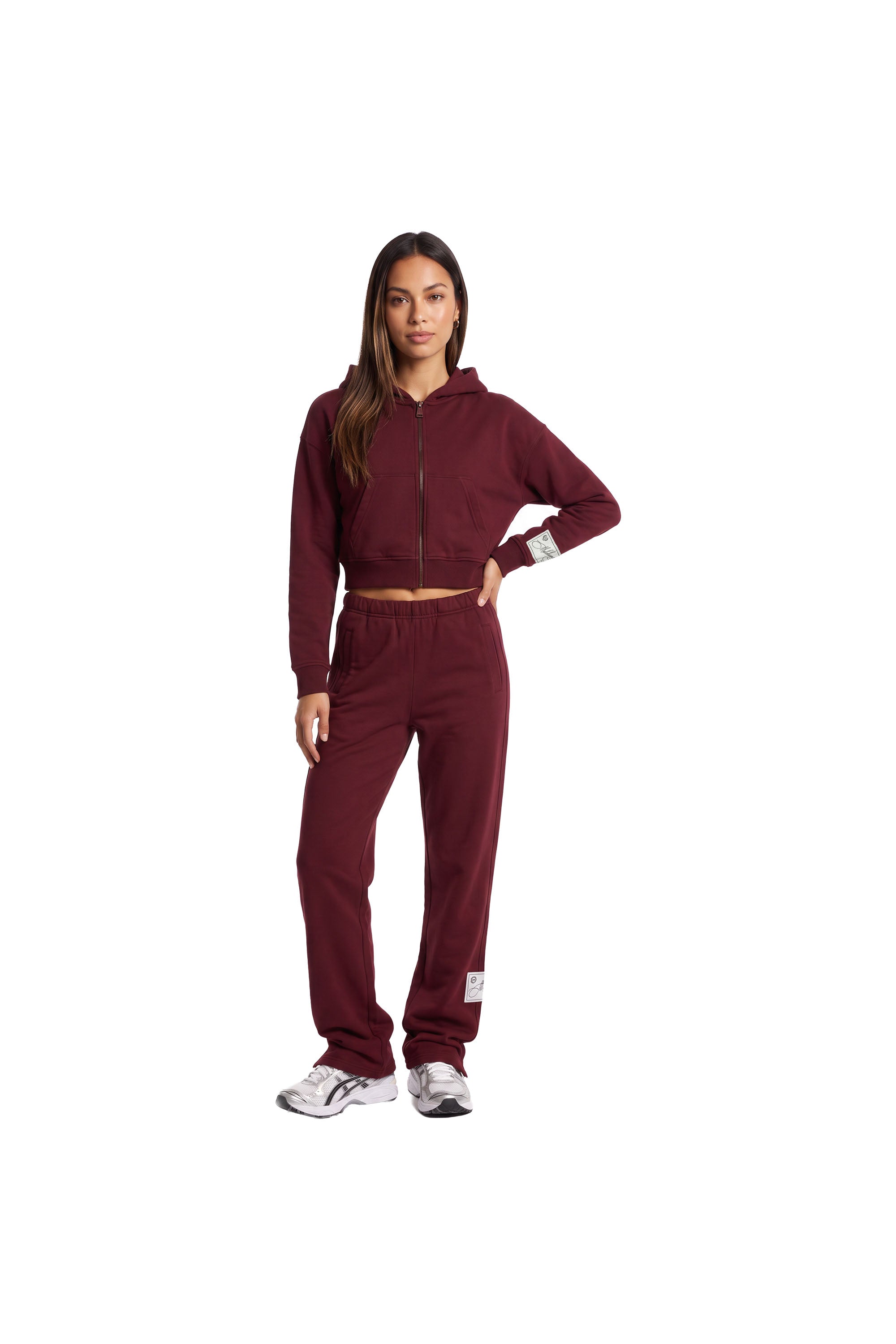 Malelions Women Studio Straight Leg Sweatpants | Bordeaux