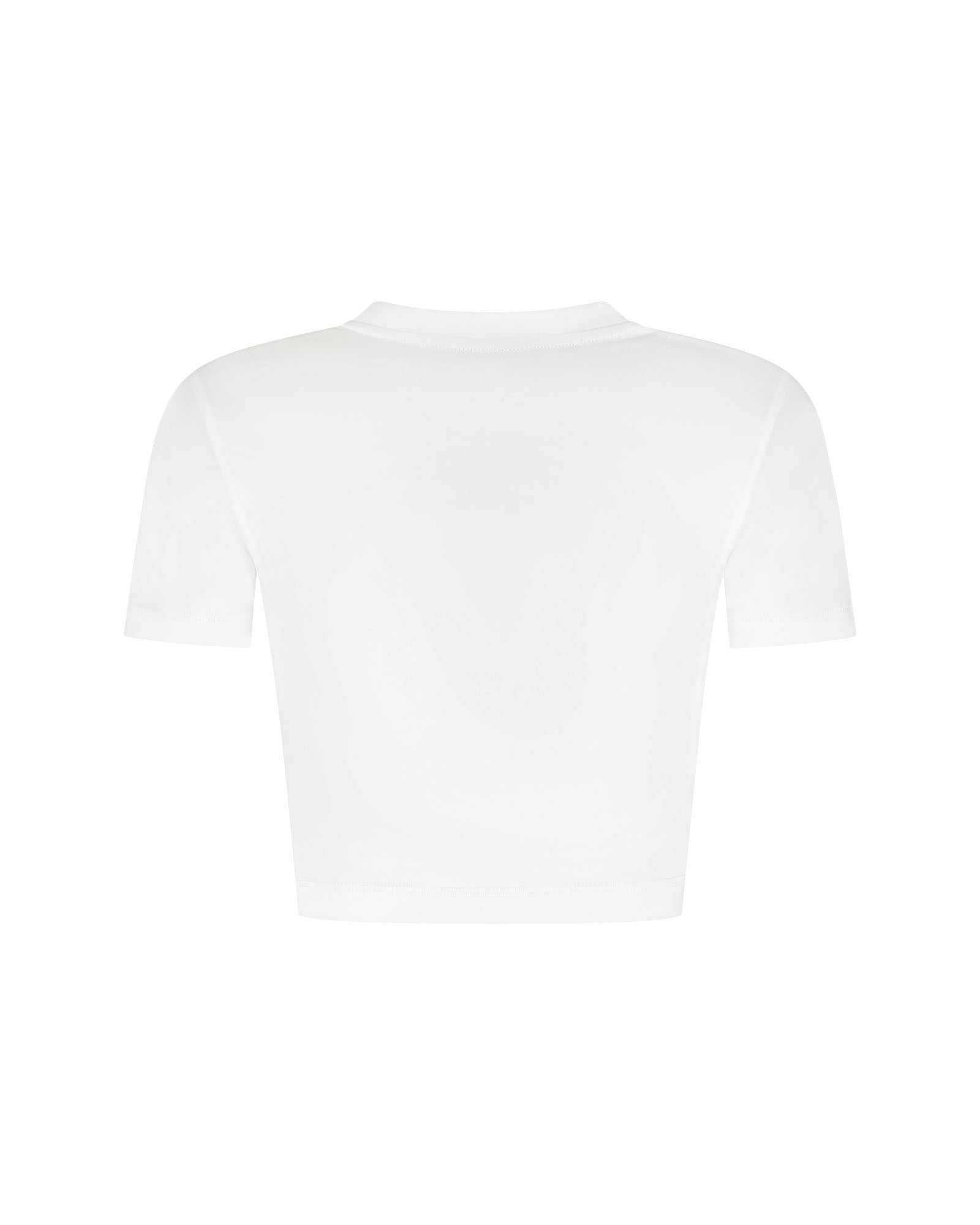 Malelions Women Cropped Studio Top | White