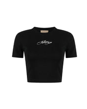 Malelions Women Cropped Studio Top | Black