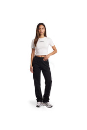Malelions Women Cropped Studio Top | White