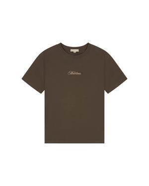 Malelions Women Kylie T-Shirt | Chocolate