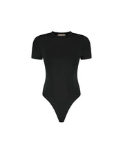 Malelions Women Shortsleeve Crewneck Bodysuit | Black