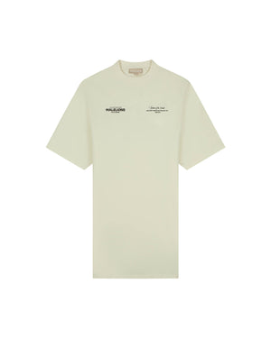 Malelions Women Italian Summer T-Shirt Dress | Cream/Chocolate